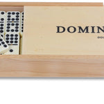 Dominos double 9 plumier - jeu traditionnel jeu de dominos - Rouge et Noir