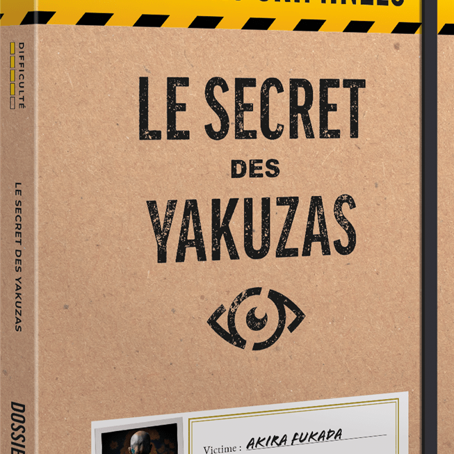 DOSSIERS CRIMINELS : LE SECRET DES YAKUZAS - Jeu de plateau de stratégie coopératif - Rouge et Noir