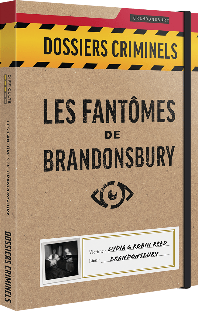 DOSSIERS CRIMINELS : LES FANTÔMES DE BRANDONSBURY - Jeu de plateau de stratégie coopératif - Rouge et Noir