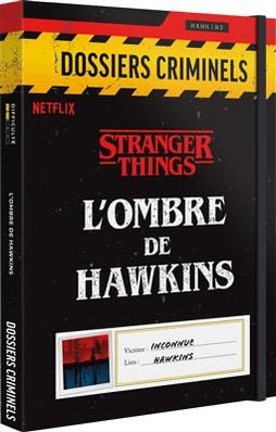 DOSSIERS CRIMINELS : Stranger Things - L'OMBRE DE HAWKINS - Jeu de plateau de stratégie coopératif - Rouge et Noir