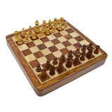 Echecs - Coffre magnétique avec tiroir - jeu d'échecs de voyage coffre ensemble classique - Rouge et Noir