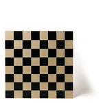 Echiquier du Bauhaus (seul) - jeu d'échecs échiquier classique et décoratif - Rouge et Noir