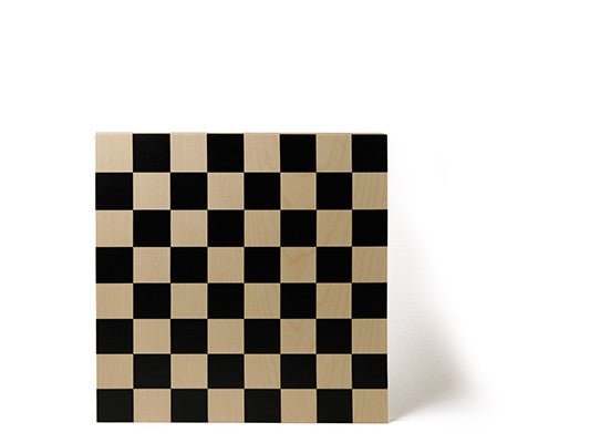 Echiquier du Bauhaus (seul) - jeu d'échecs échiquier classique et décoratif - Rouge et Noir