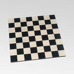 Echiquier en Bois de Sycomore sans bords Ulbrich - jeu d'échecs échiquier classique et décoratif - Rouge et Noir
