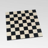 Echiquier en Bois de Sycomore sans bords Ulbrich - jeu d'échecs échiquier classique et décoratif - Rouge et Noir