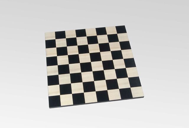 Echiquier en Bois de Sycomore sans bords Ulbrich - jeu d'échecs échiquier classique et décoratif - Rouge et Noir