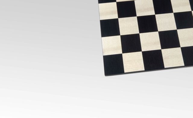 Echiquier en Bois de Sycomore sans bords Ulbrich - jeu d'échecs échiquier classique et décoratif - Rouge et Noir