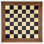 Echiquier Poirier teinté / bords Noyer - jeu d'échecs échiquier classique - Rouge et Noir