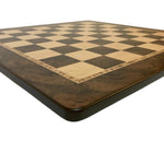 Echiquier Ronce de Noyer - jeu d'échecs échiquier classique et décoratif - Rouge et Noir