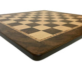 Echiquier Ronce de Noyer - jeu d'échecs échiquier classique et décoratif - Rouge et Noir