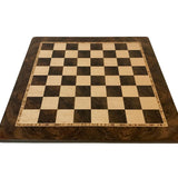 Echiquier Ronce de Noyer - jeu d'échecs échiquier classique et décoratif - Rouge et Noir