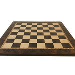 Echiquier Ronce de Noyer - jeu d'échecs échiquier classique et décoratif - Rouge et Noir
