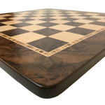 Echiquier Ronce de Noyer - jeu d'échecs échiquier classique et décoratif - Rouge et Noir
