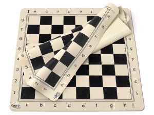 Échiquier silicone - Jeu d'échecs échiquier classique échecs de voyage - Rouge et Noir