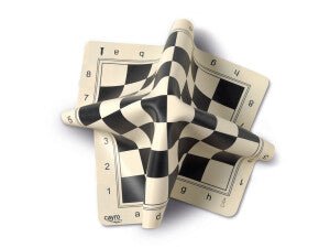 Échiquier silicone - Jeu d'échecs échiquier classique échecs de voyage - Rouge et Noir