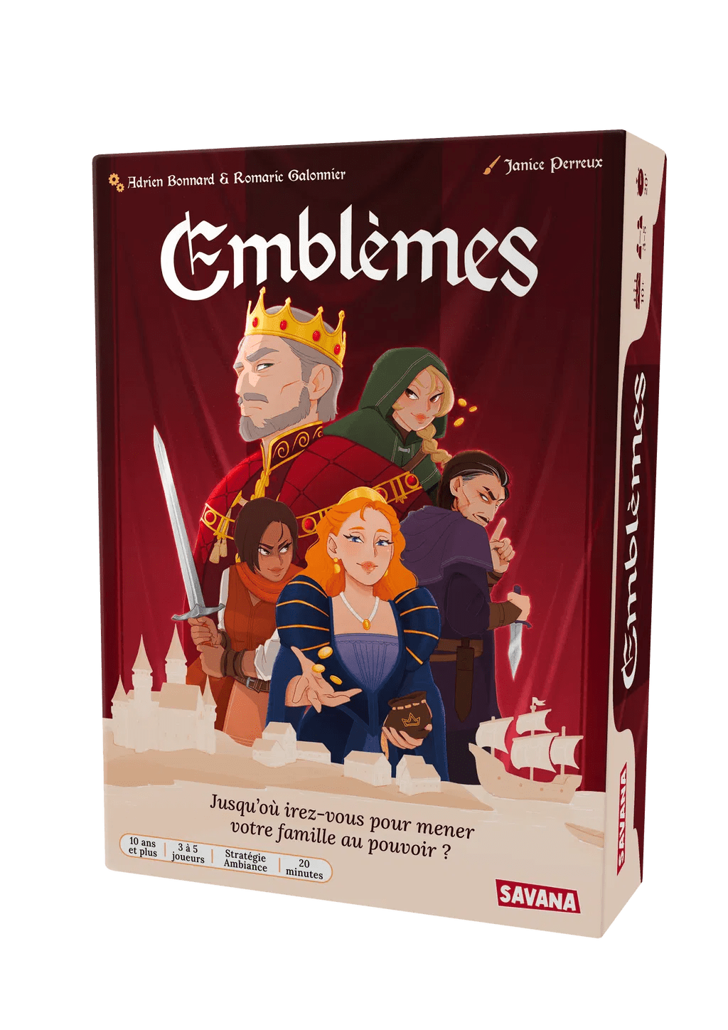 Emblèmes - Jeu de plateau de stratégie - Rouge et Noir