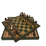 Ensemble Campagne de Russie - ensemble d'échecs décoratif - Rouge et Noir