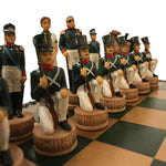 Ensemble Campagne de Russie - ensemble d'échecs décoratif - Rouge et Noir
