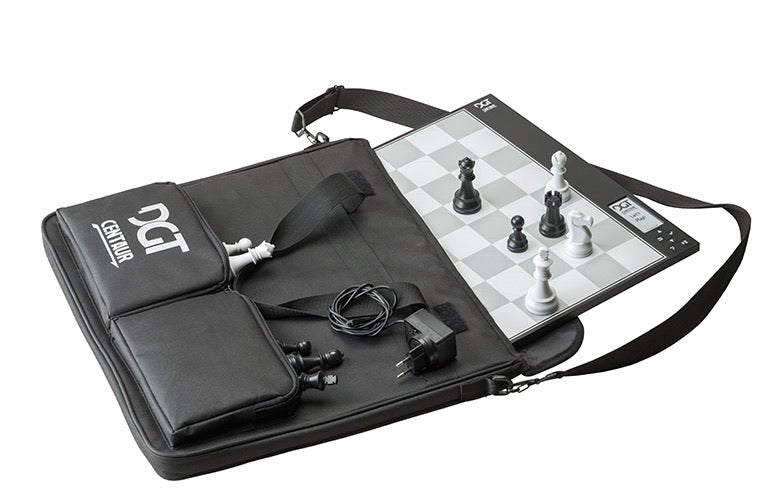 Ensemble Centaur DGT - Jeu d'échecs électronique avec housse de transport - jeu d'échecs électronique - Rouge et Noir