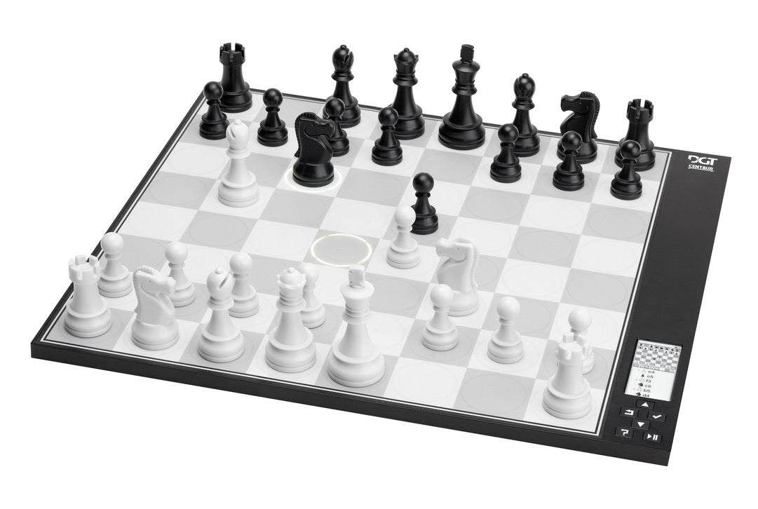 Ensemble Centaur DGT - Jeu d'échecs électronique avec housse de transport - jeu d'échecs électronique - Rouge et Noir