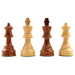 Ensemble Club Acacia - Marron foncé - jeu d'échecs ensemble classique cadeau bel objet - 12a - Rouge et Noir