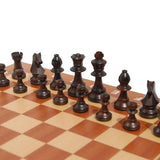 Ensemble Club CHAVET - Marron - jeu d'échecs ensemble classique cadeau bel objet - Rouge et Noir