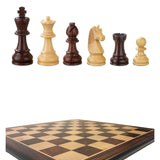 Ensemble Club Palissandre - jeu d'échecs ensemble classique cadeau bel objet - Rouge et Noir