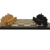 Ensemble d'échecs en bois Berliner - ensemble d'échecs classique décoratif cadeau adulte - Rouge et Noir