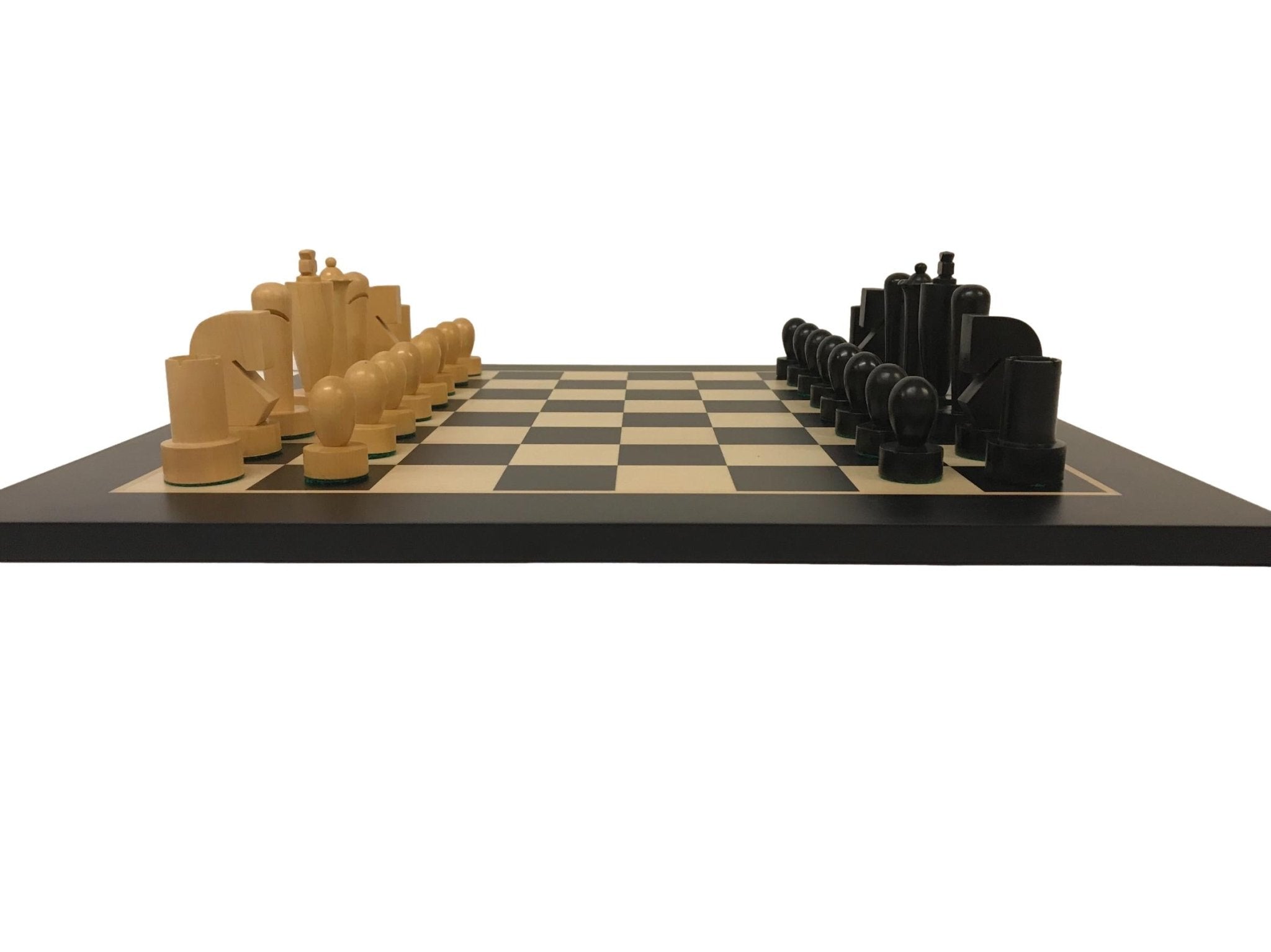 Ensemble d'échecs en bois Berliner - ensemble d'échecs classique décoratif cadeau adulte - Rouge et Noir