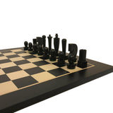 Ensemble d'échecs en bois Berliner - ensemble d'échecs classique décoratif cadeau adulte - Rouge et Noir