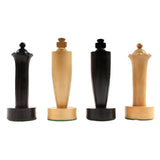 Ensemble d'échecs en bois Berliner - ensemble d'échecs classique décoratif cadeau adulte - Rouge et Noir