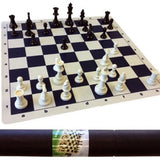 Ensemble Échecs plastique / silicone en tube T5 - ensemble d'échecs classique jeu d'échecs échecs de voyage - Rouge et Noir