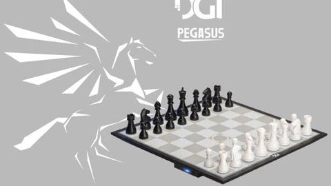 Ensemble jeu d'échecs électronique - Pegasus - DGT - jeu d'échecs électronique - Rouge et Noir