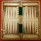 Ensemble jeu d'échecs et Backgammon - Coffre pliant - Magnétique - Coffre d'échecs et jeu d'échecs de voyage cadeau -12a - Rouge et Noir
