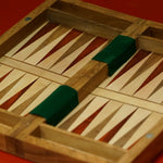 Ensemble jeu d'échecs et Backgammon - Coffre pliant - Magnétique - Coffre d'échecs et jeu d'échecs de voyage cadeau -12a - Rouge et Noir