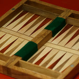 Ensemble jeu d'échecs et Backgammon - Coffre pliant - Magnétique - Coffre d'échecs et jeu d'échecs de voyage cadeau -12a - Rouge et Noir