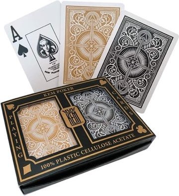 Ensemble Mallette de Poker Luxe - Bois noir laqué avec racks et double fond - 500 jetons sunshine + Tapis pokerstar + Cartes KEM - coffret de poker de luxe cadeau bel objet - Rouge et Noir