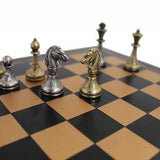 Ensemble métal - Mignon - ensemble d'échecs classique et décoratif - Rouge et Noir