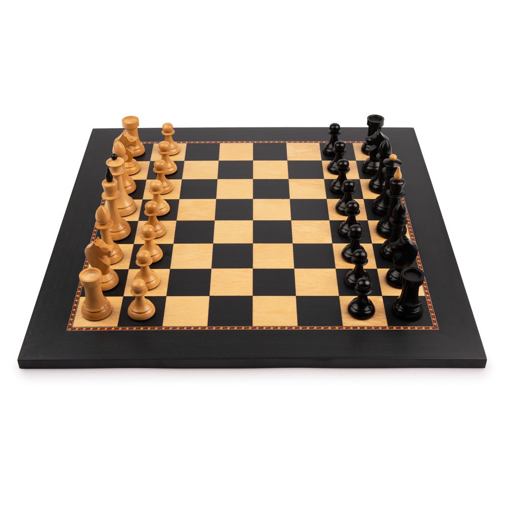 Ensemble Queen's Gambit "Le jeu de la dame" Officiel - ensemble échecs classique et décoratif cadeau adulte - Rouge et Noir