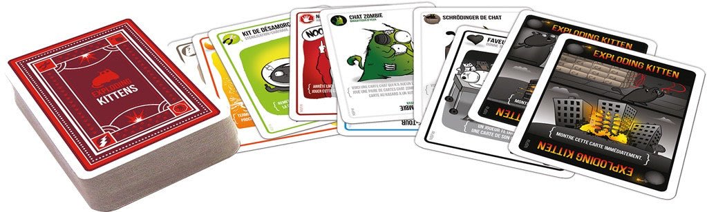 Exploding Kitten NSFW Version - Jeu de plateau ambiance - Rouge et Noir