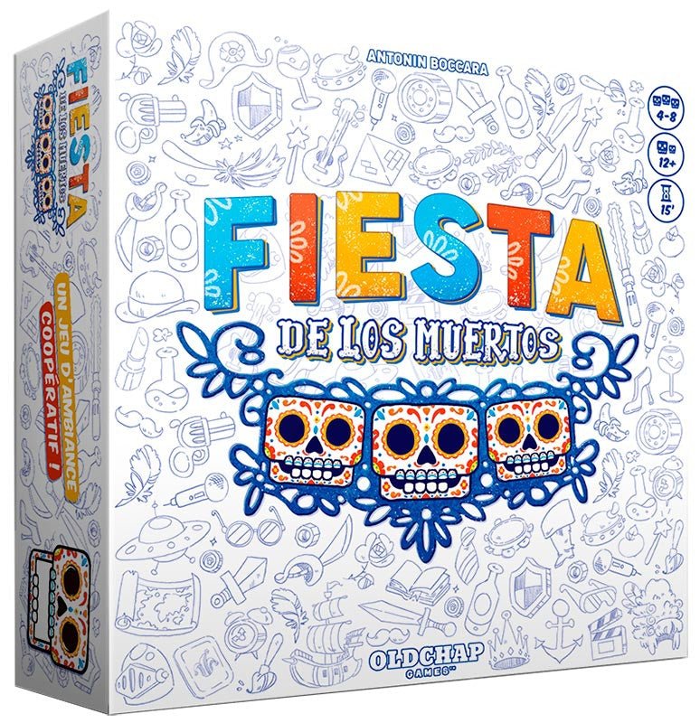 Fiesta de los muertos - Jeu de plateau ambiance - Rouge et Noir