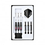 Fléchettes 80% Nickel Tungstène - Raise B - Rose - Fléchettes acier - Rouge et Noir