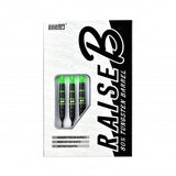 Fléchettes 80% Nickel Tungstène - Raise B - Vert - Fléchettes acier - Rouge et Noir