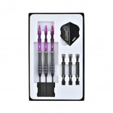 Fléchettes 80% Nickel Tungstène - Raise B - Violet - Fléchettes acier - Rouge et Noir