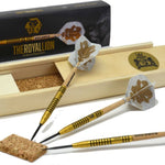 Fléchettes Green Line 90% tungstene - Lion - Royal Darts - Fléchettes acier - Rouge et Noir