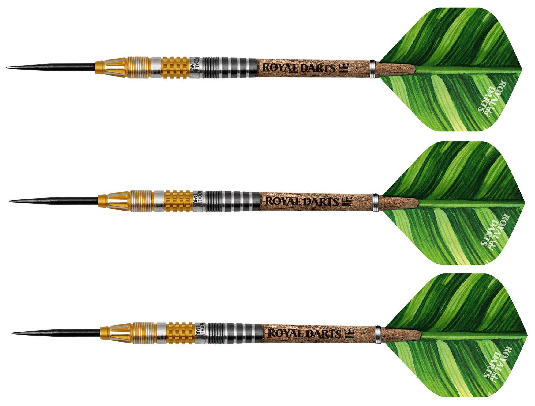 Fléchettes Green Line 95% tungstene - Masterpiece - Royal Darts - Fléchettes acier - Rouge et Noir
