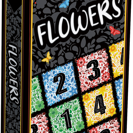 Flowers - Jeu de plateau de stratégie d'ambiance enfants cadeau - 12a - Rouge et Noir