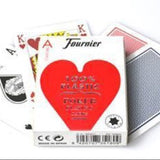 Fournier 100% plastique - index standard - cartes de poker - Rouge et Noir