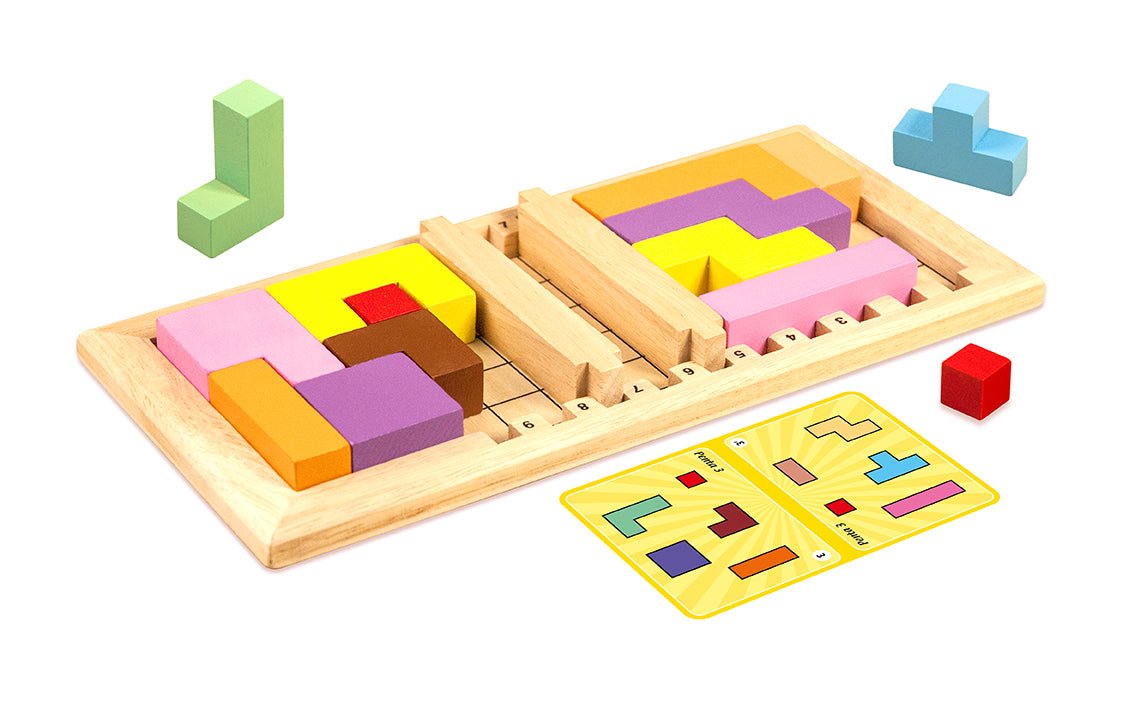 Gagne ta maman - jeu en bois de stratégie jeu de plateau enfants à jouer seul cadeau - 7a - Rouge et Noir