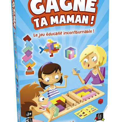 Gagne ta maman - jeu en bois de stratégie jeu de plateau enfants à jouer seul cadeau - 7a - Rouge et Noir